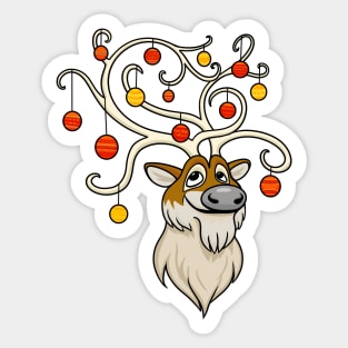 Festive Reindeer Sticker